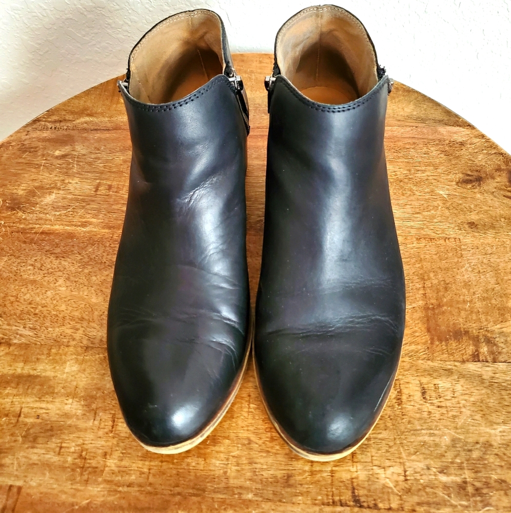 Lucky Brand Black Leather Booties